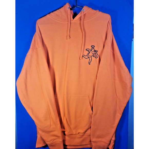 Hoodie Sweater Men's Size XL Orange Cupid - Picture 2 of 16